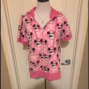 Disney Mickey Pirate and Skull short sleeve hoodie